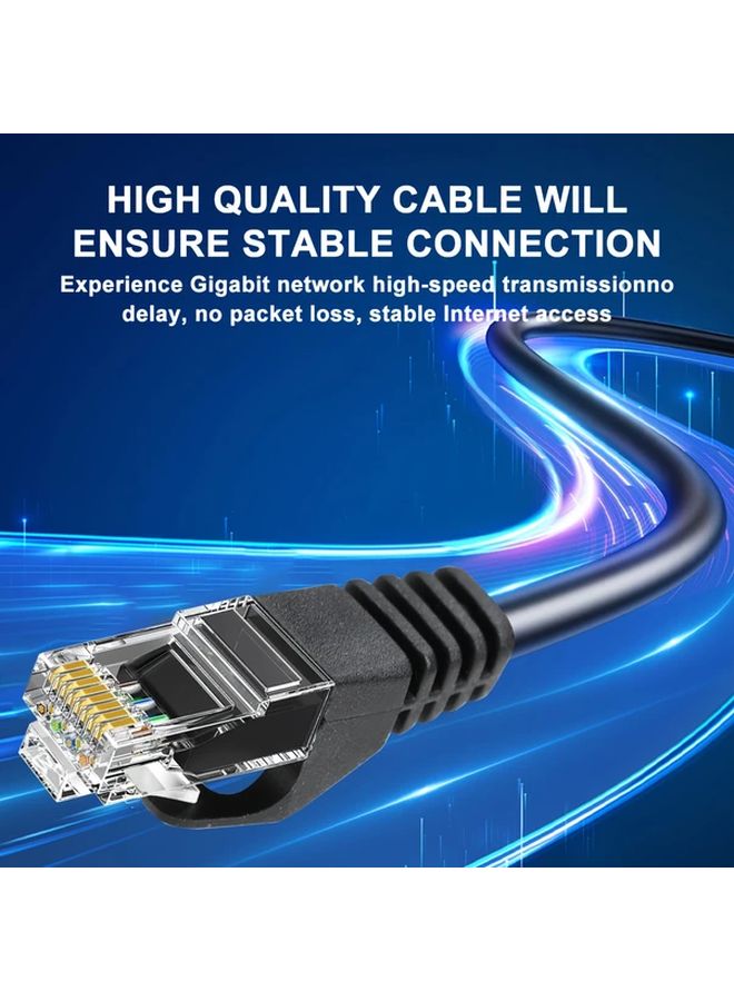 Purple Cat6 Ethernet Cable 16 4ft Gigabit 1000Mbps Shielded for Router Computer TV - Image 4